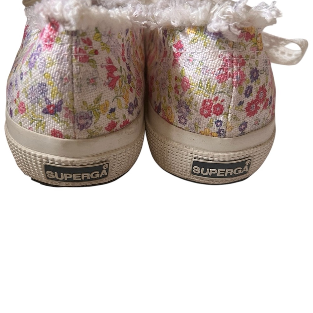 Love Shack Fancy X SUPERGA Flowers Friday Sneakers with Box Pass Frt Pink 8.5 - Picture 5 of 13